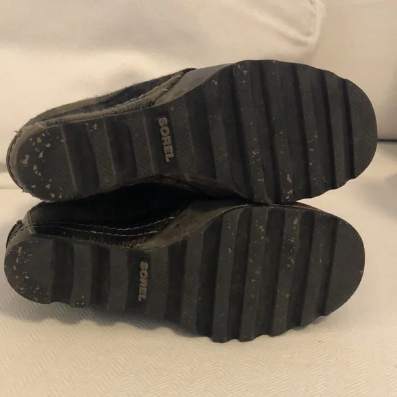 Sorel pdx green plaid wedge boots size 5.5/6 - Picture 5 of 9